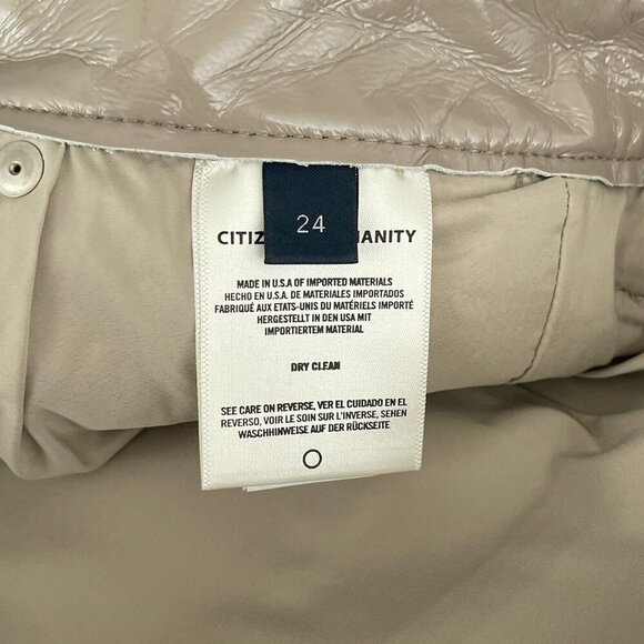 Citizens Of Humanity Isola Cropped Boot‎ Recycled Leather Pants Cashew Patent 24 - Picture 13 of 16